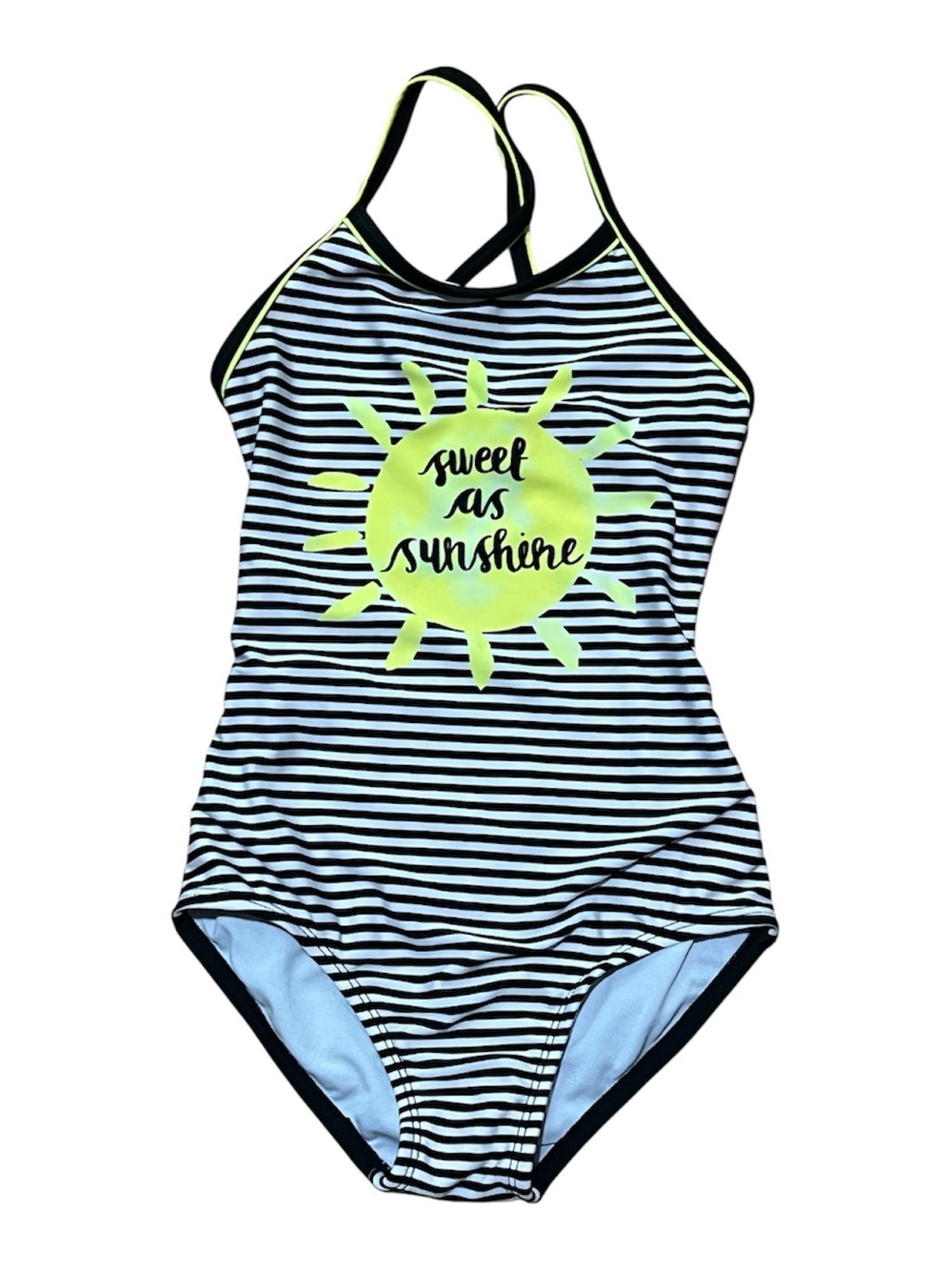 Girls Stripe Sunshine Swimsuit